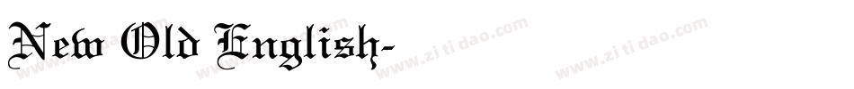 New Old English字体转换